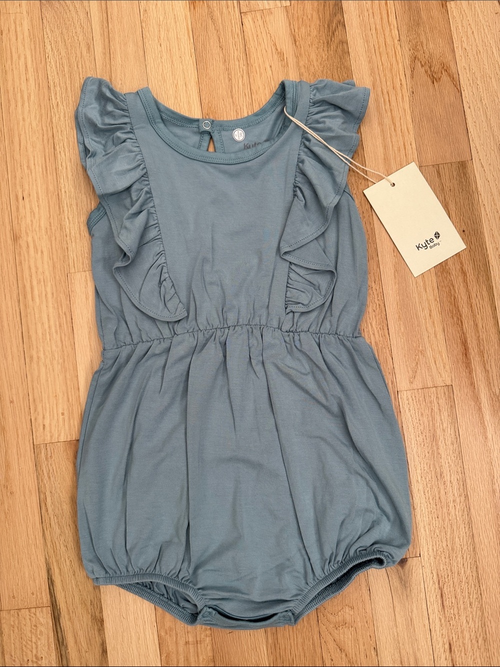 NWT Kyte BABY Blue Bubble Romper, 3T